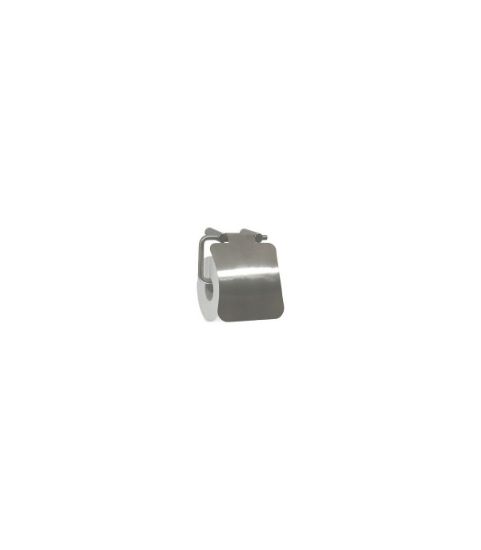 Picture of STAINLESS STEEL SATIN TOILET ROLL HOLDER WITH COVER