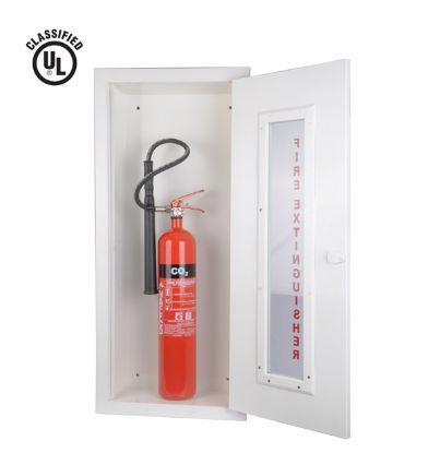 Picture of Fire Extinguisher/Valve Cabinet Recessed type Solid Door Stainless Steel Facia(Brush) Back box EG Sheet ModelNF/500FRCG ELV Series