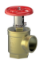 Picture of Angle Hose Valve  Female x Male hose thread With Cap & Chain Plain Brass