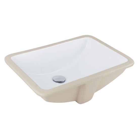 Picture of UNDERCOUNTER WASH BASIN 530 WHITE ,CUBE SOFT RECTANGLE