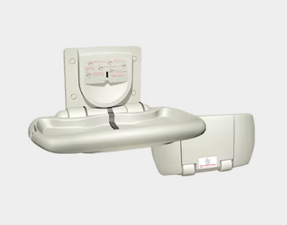 Picture of BABY CHANGING STATION, HORIZONTAL – PLASTIC, SURFACE MOUNTED, ASI Model #9012