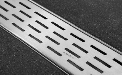 Picture of MILTI FIXT BRUSHED STAINLESS STEEL GRATE 100 CM COMPLETE WITH BASE SET, 1000 MM, EASY DRAIN