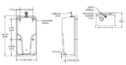 Picture of AUTOMATIC LIQUID SOAP AND GEL HAND SANITIZER DISPENSER – SURFACE OR STAND MOUNTED, ASI, Model #20364