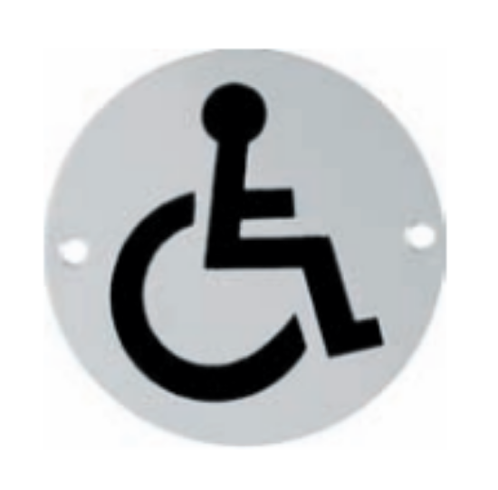 Picture of DISABLED SYMBOL 76MM DIAMETER SIGN204/SSS EUROART