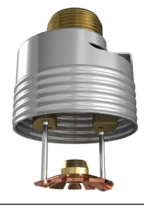 Picture of Concealed Pendent Sprinkler 68 Deg. C (155F), Quick Response, 3/4" NPT, K Factor 8.0 (115.2), Brass Finish, Model: MIRAGE, SIN. VK464