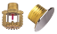 Picture of Sprinkler Head 68 Deg. Pendent, 1/2" NPT, Chrome Finish, Standard Response, UL/ULC/FM/Watermark Approved, Model: SD1010SR - Shield