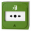 Picture of Carrier NC-MC-0-G Green Intelligent Conventional Recess Mount Manual Call Point