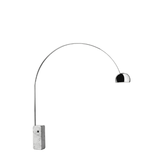 Picture of ARCO FLOOR LAMP  - STEEL, Code: F0300000, FLOS