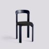 Picture of REY CHAIR 4 LEG BASE STANDARD GLIDER-DEEP BLUE WATER-BASED LACQUERED BEECH SEAT UPHOLSTERY-STEELCUT-190,  AB793-B599-AA07-01EC, HAY