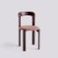 Picture of REY CHAIR 4 LEG BASE STANDARD GLIDER-GRAPE RED WATER-BASED LACQUERED BEECH SEAT UPHOLSTERY-STEELCUT TRIO-416, AB793-B614-AA08-01IC,HAY