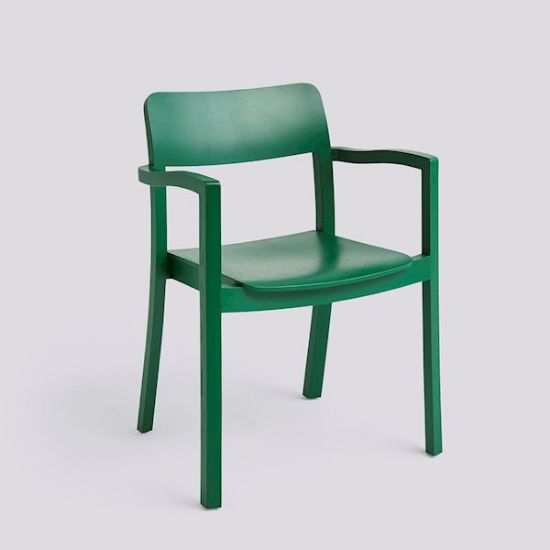 Picture of PASTIS ARMCHAIR-PINE GREEN WATER-BASED LACQUERED SOLID ASH, AB752-B574, HAY
