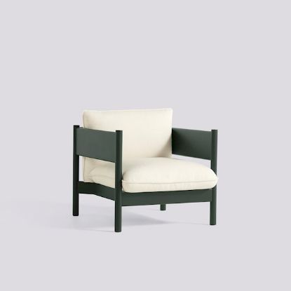 Picture of ARBOUR CLUB ARMCHAIR BOTTLE GREEN WATER-BASED LACQUERED SOLID BEECH FRAME-UPHOLSTERY-VIDAR-1511,AB213-A414-AA44-01DF, HAY 