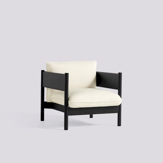 Picture of ARBOUR CLUB ARMCHAIR BLACK WATER-BASED LACQUERED SOLID BEECH FRAME-UPHOLSTERY-VIDAR-1511, AB212-A414-AA44-01DF, HAY