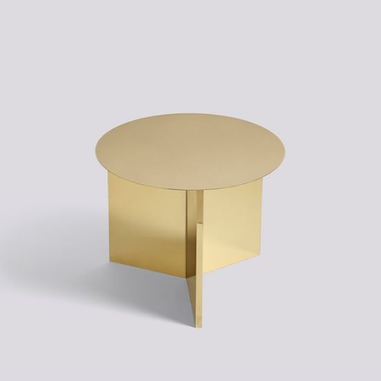 Picture of SLIT TABLE-ROUND Ø45 X H35,5-BRASS PLATED STAINLESS STEEL,AA686-A364-AA87, HAY 