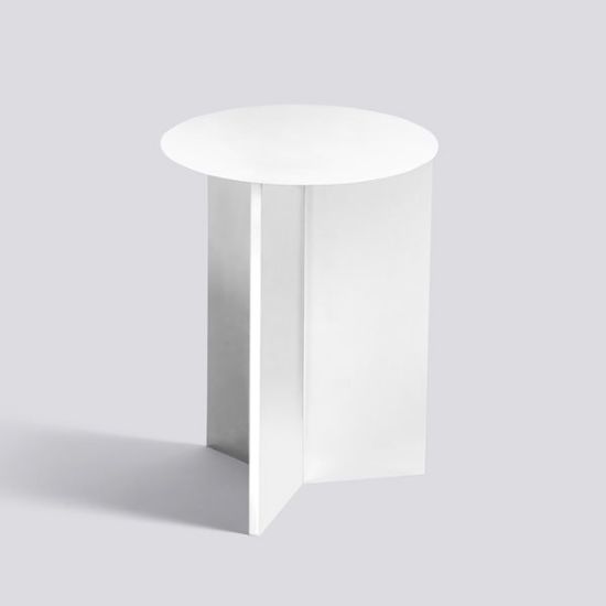 Picture of SLIT TABLE-ROUND Ø35 X H47-WHITE POWDER COATED STEEL,AA686-A366-AA56,HAY 