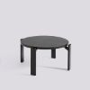 Picture of REY COFFEE TABLE-Ø66,5 X H32-DEEP BLACK WATER-BASED LACQUERED BEECH , AB799-B675-AH56, HAY