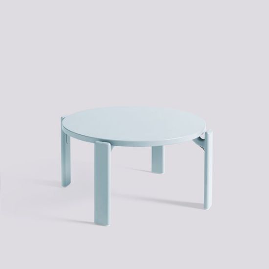 Picture of REY COFFEE TABLE-Ø66,5 X H32-SLATE BLUE WATER-BASED LACQUERED BEECH,AB799-B675-AH57,HAY 