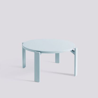 Picture of REY COFFEE TABLE-Ø66,5 X H32-SOFT MINT WATER-BASED LACQUERED BEECH , AB799-B675-AH60, HAY