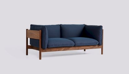 Picture of ARBOUR 2 SEATER OILED WAXED SOLID WALNUT FRAME-UPHOLSTERY-STEELCUT TRIO-796,AA800-A414-AA08-01PR, HAY 