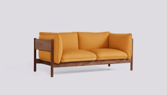 Picture of ARBOUR 2 SEATER OILED WAXED SOLID WALNUT FRAME-UPHOLSTERY-VIDAR-472,AA800-A414-AA44-01JJ, HAY 