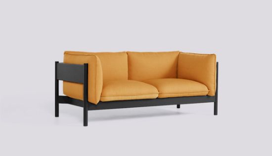 Picture of ARBOUR 2 SEATER BLACK WATER-BASED LACQUERED SOLID BEECH FRAME-UPHOLSTERY-VIDAR-472, AA796-A414-AA44-01JJ,HAY