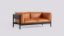 Picture of ARBOUR 2 SEATER BLACK WATER-BASED LACQUERED SOLID BEECH FRAME-UPHOLSTERY-NEVADA-NV2488S, AA796-A414-AA46-01UH, HAY
