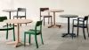 Picture of PASTIS TABLE-Ø70 X H74-STEEL BLUE WATER-BASED LACQUERED ASH,AB754-A304-AH54, HAY 