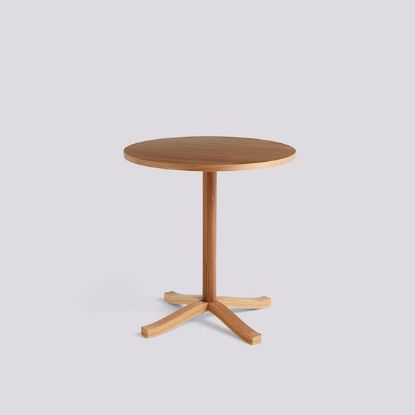 Picture of PASTIS TABLE-Ø70 X H74-WATER-BASED LACQUERED WALNUT, AB754-A304-AI02, HAY