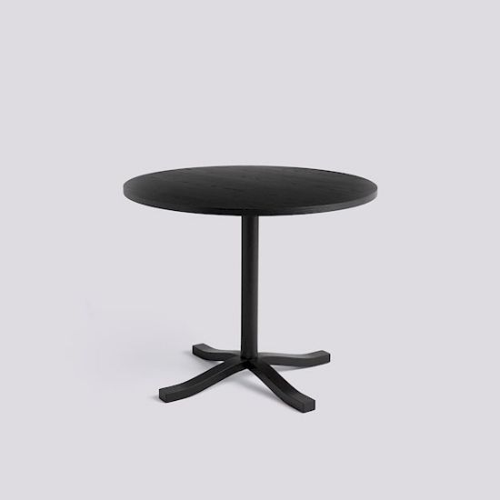 Picture of PASTIS TABLE-Ø90 X H74-BLACK WATER-BASED LACQUERED ASH,AB754-B579-AH52, HAY 