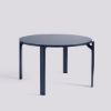 Picture of REY TABLE DEEP BLUE WATER-BASED LACQUERED BEECH FRAME-Ø128 X H74,5-ROYAL BLUE LAMINATE TABLETOP, AB802-B676-AH63, HAY 