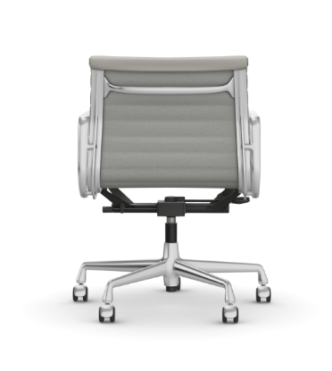 Picture of ALUMINIUM CHAIR EA 118  OFFICE SWIVEL CHAIR WITH ARMREST BACK TILT MECHANISM,  HOPSAK WARM GREY/IVORY, vitra.