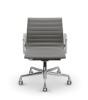 Picture of ALUMINIUM CHAIR EA 118  OFFICE SWIVEL CHAIR WITH ARMREST BACK TILT MECHANISM, LEATHER DIM GREY, vitra.