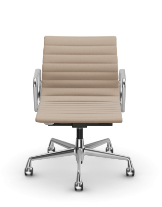 Picture of ALUMINIUM CHAIR EA 118  OFFICE SWIVEL CHAIR WITH ARMREST BACK TILT MECHANISM,  HOPSAK NUDE/IVORY, vitra.