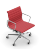 Picture of ALUMINIUM CHAIR EA 118  OFFICE SWIVEL CHAIR WITH ARMREST BACK TILT MECHANISM,  RED/POPPY RED, vitra.