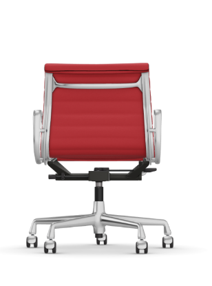 Picture of ALUMINIUM CHAIR EA 118  OFFICE SWIVEL CHAIR WITH ARMREST BACK TILT MECHANISM,  RED/POPPY RED, vitra.