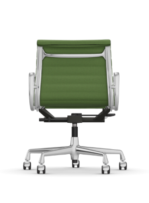 Picture of ALUMINIUM CHAIR EA 118  OFFICE SWIVEL CHAIR WITH ARMREST BACK TILT MECHANISM,  GREEN GRASS/FOREST, vitra. 