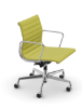 Picture of ALUMINIUM CHAIR EA 118  OFFICE SWIVEL CHAIR WITH ARMREST BACK TILT MECHANISM,  YELLOW/PASTEL GREEN vitra. 