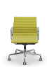 Picture of ALUMINIUM CHAIR EA 118  OFFICE SWIVEL CHAIR WITH ARMREST BACK TILT MECHANISM,  YELLOW/PASTEL GREEN vitra. 