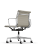 Picture of ALUMINIUM CHAIR EA 118  OFFICE SWIVEL CHAIR WITH ARMREST BACK TILT MECHANISM,  WARM GREY/IVORY, vitra.