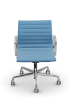 Picture of ALUMINIUM CHAIR EA 118  OFFICE SWIVEL CHAIR WITH ARMREST BACK TILT MECHANISM,  BLUE/IVORY, vitra.