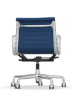 Picture of ALUMINIUM CHAIR EA 118  OFFICE SWIVEL CHAIR WITH ARMREST BACK TILT MECHANISM,  BLUE/MOOR BROWN, vitra. 