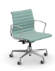 Picture of ALUMINIUM CHAIR EA 118  OFFICE SWIVEL CHAIR WITH ARMREST BACK TILT MECHANISM,  MINT/IVORY, vitra. 