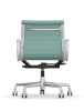 Picture of ALUMINIUM CHAIR EA 118  OFFICE SWIVEL CHAIR WITH ARMREST BACK TILT MECHANISM,  MINT/IVORY, vitra. 