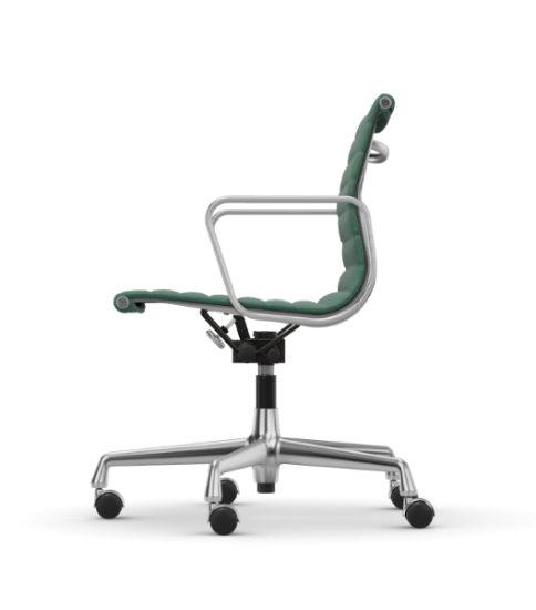 Picture of ALUMINIUM CHAIR EA 118  OFFICE SWIVEL CHAIR WITH ARMREST BACK TILT MECHANISM,  MINT/FOREST, vitra. 