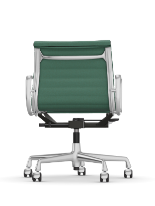 Picture of ALUMINIUM CHAIR EA 118  OFFICE SWIVEL CHAIR WITH ARMREST BACK TILT MECHANISM,  MINT/FOREST, vitra. 