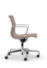 Picture of ALUMINIUM CHAIR EA 118  OFFICE SWIVEL CHAIR WITH ARMREST BACK TILT MECHANISM,  COGNAC/IVORY, vitra.