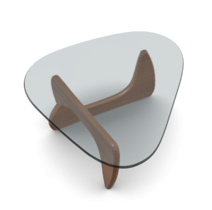 Picture of NOGUCHI COFFEE TABLE WALNUSS VS, BASE WALNUT, 20130002 vitra.