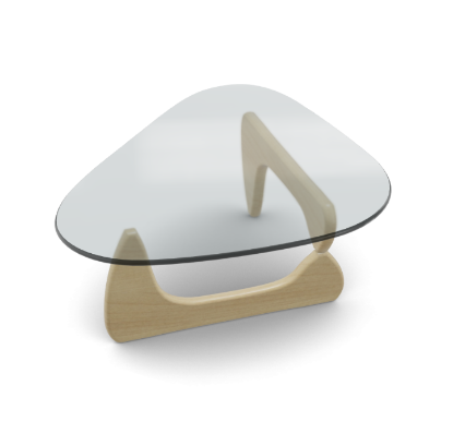 Picture of NOGUCHI COFFEE TABLE, BASE MAPLE, 20130002 vitra.