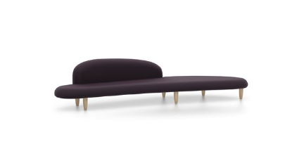 Picture of FREEFORM SOFA, BLACK/AUBERGINE 21018200 vitra. 