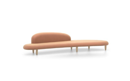 Picture of FREEFORM SOFA, PALE ROSE/COGNAC 21018200 vitra. 